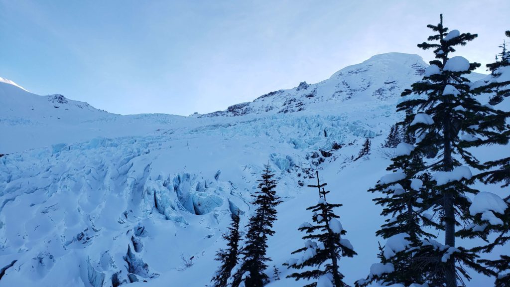 Mount baker coleman glacier from heliotrope ridge trail