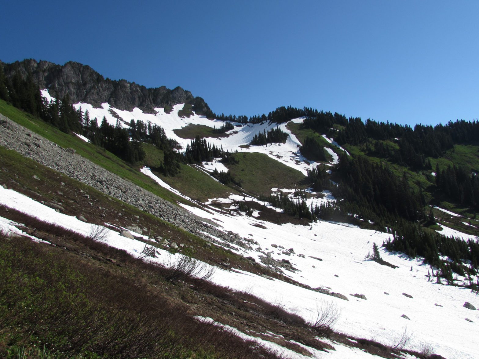 basin below church mountain mount baker highway