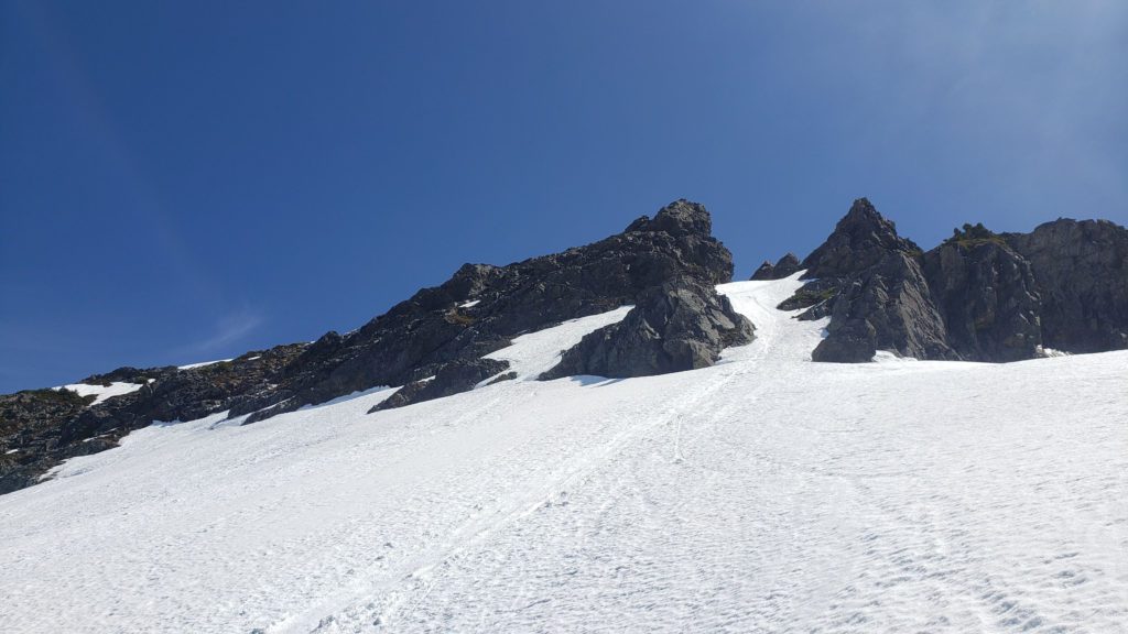 cadet peak snow field summit route