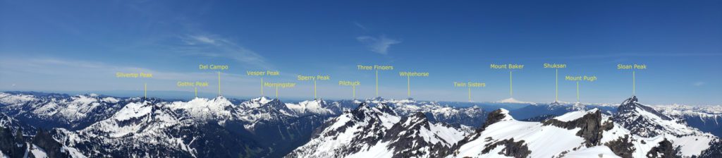 cadet peak summit panorama washington