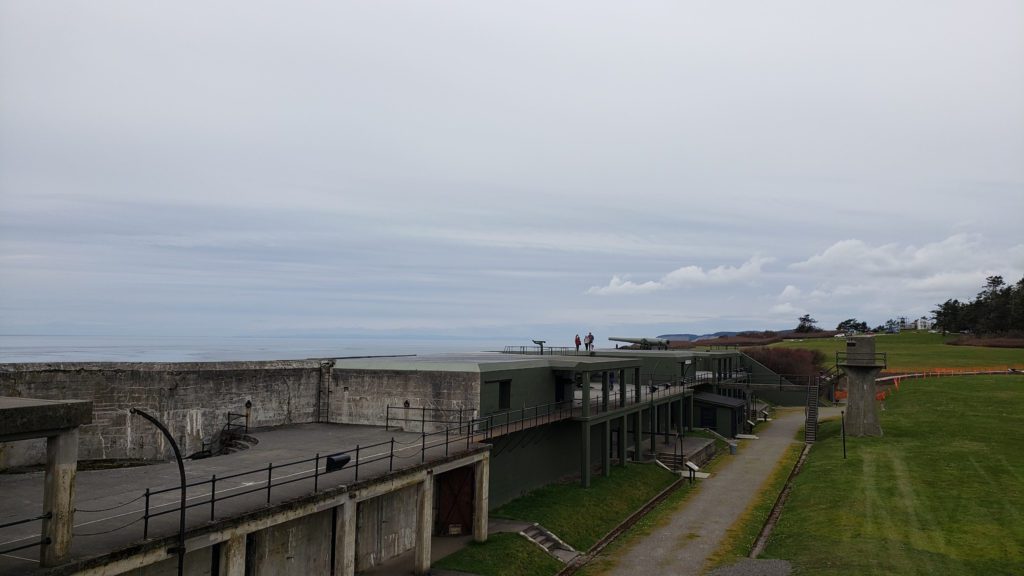 view of fort casey from the walkway