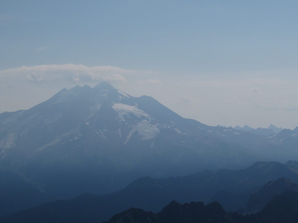 glacier peak as seen from mount pughs summit