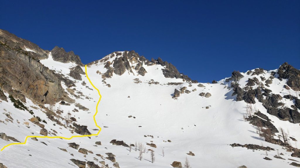 climbing route cardinal peak