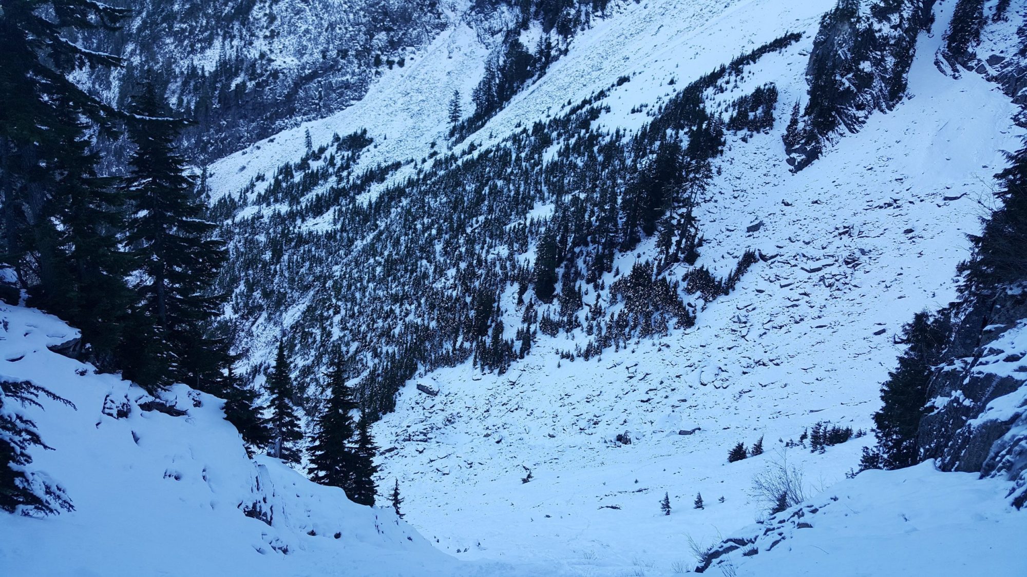 headlee pass during the winter covered in snow
