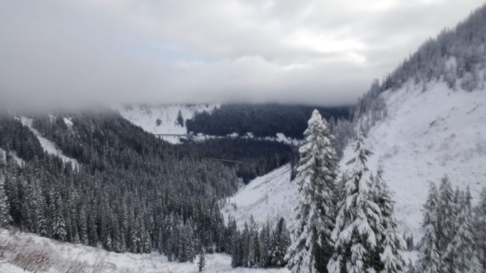 I90 from low mountain denny creek snowshoe