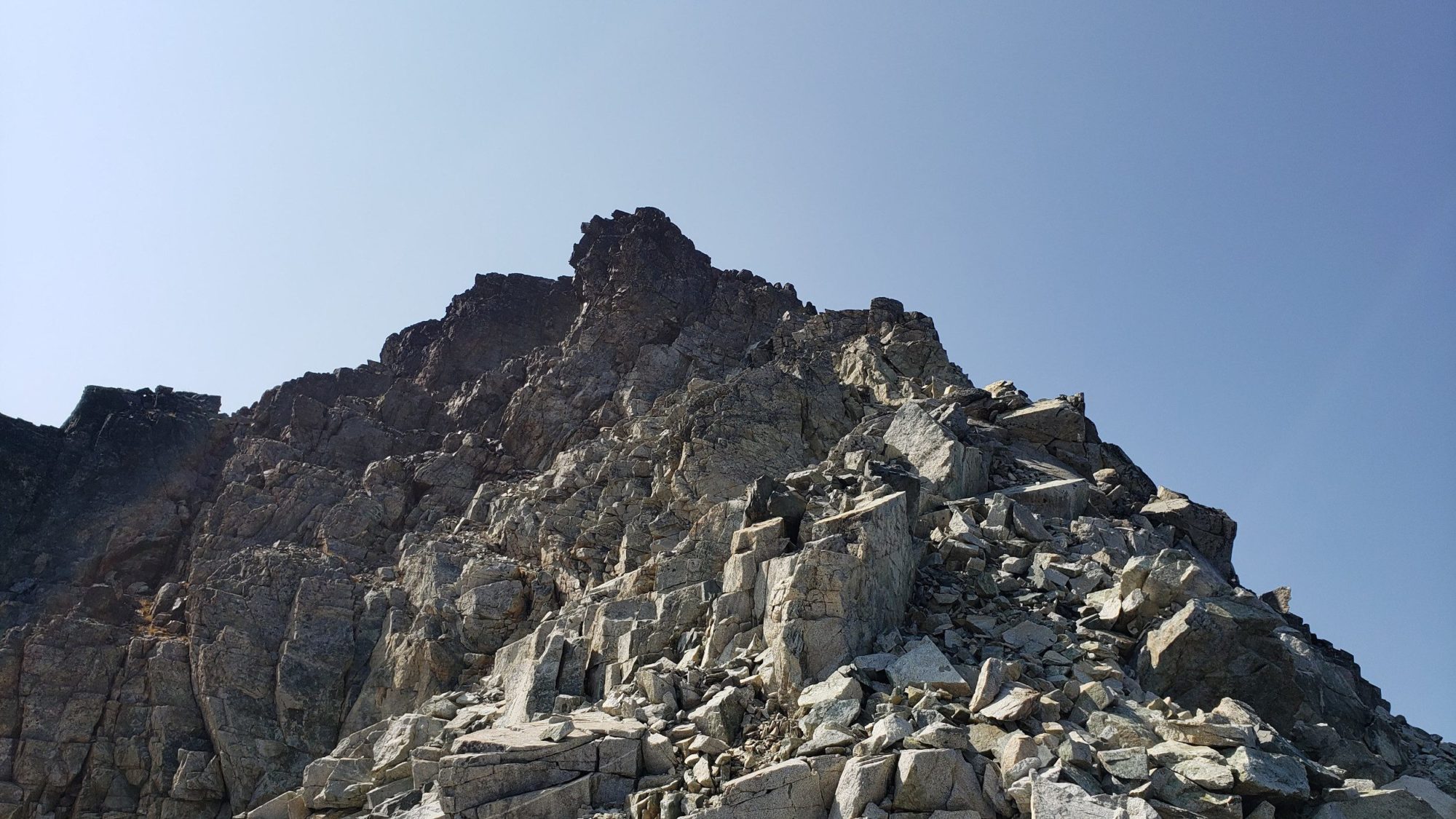 katsuk peak summit ridge scarmble route