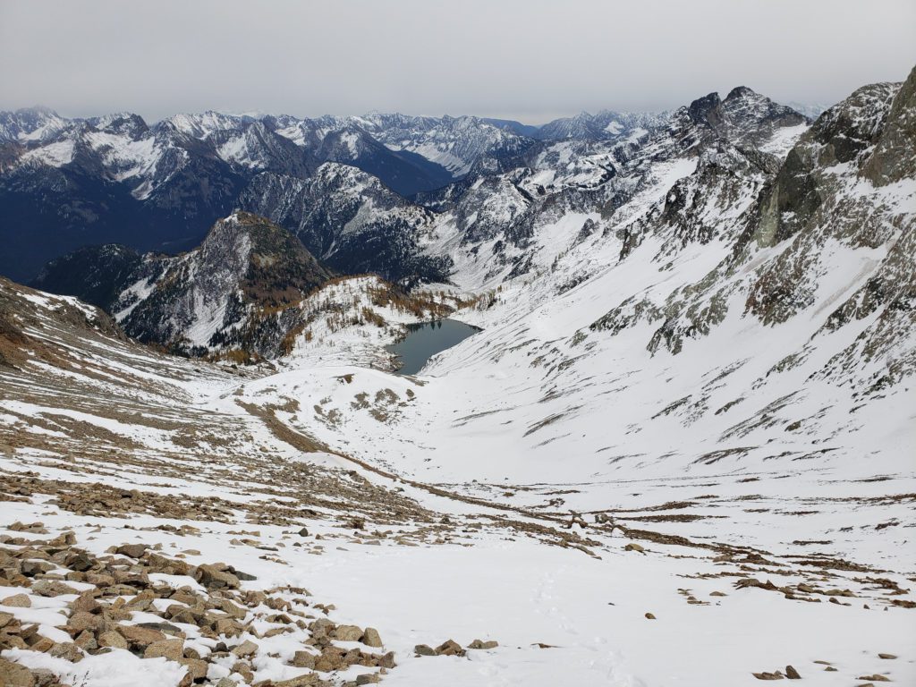 wing lake from black peak