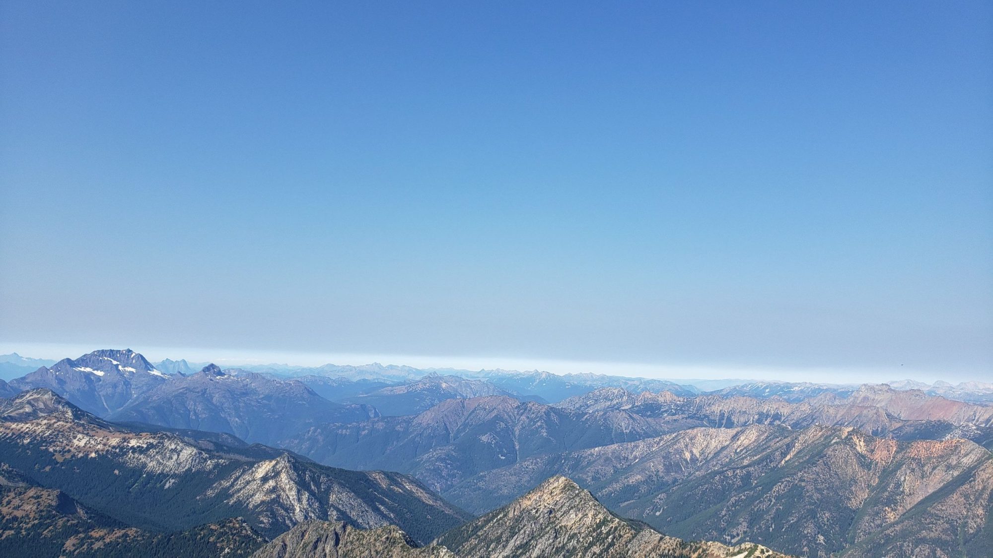 mesachie peak summit views in summer