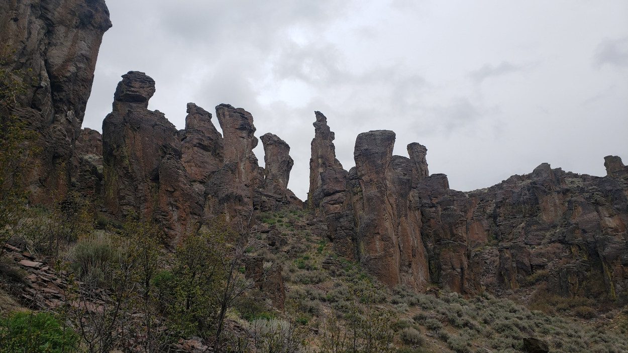 rock formations along the trail