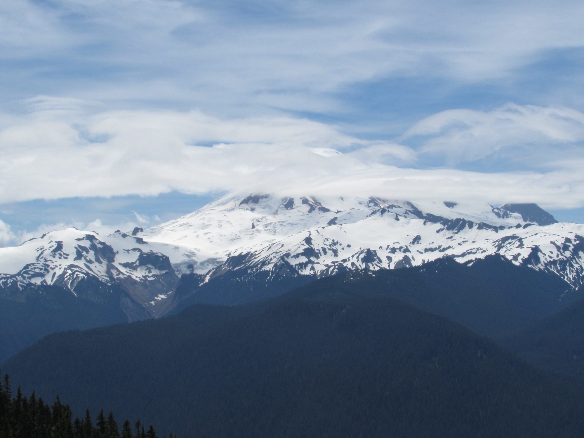 mount baker from the summit of excelsior peak