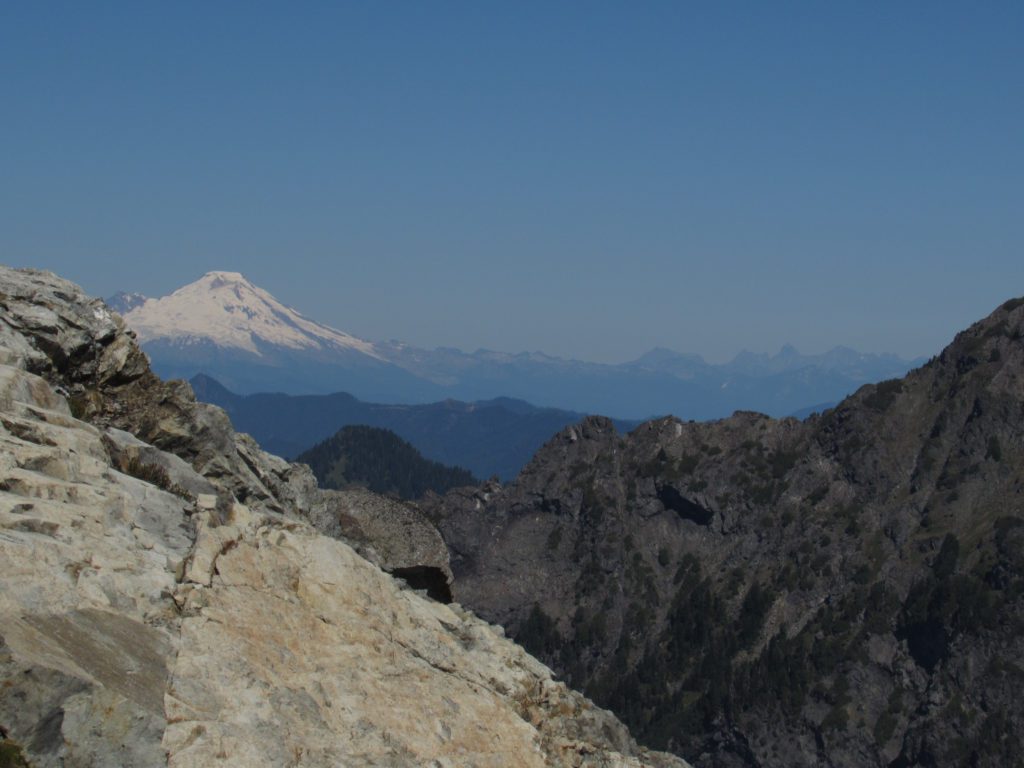 mount baker from tin can gap on three fingers