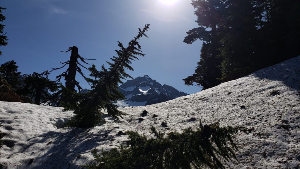 nearing columbia peak climbing route