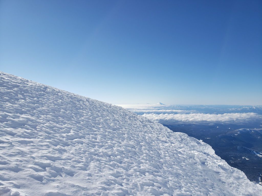 view south from the summit of mount hood