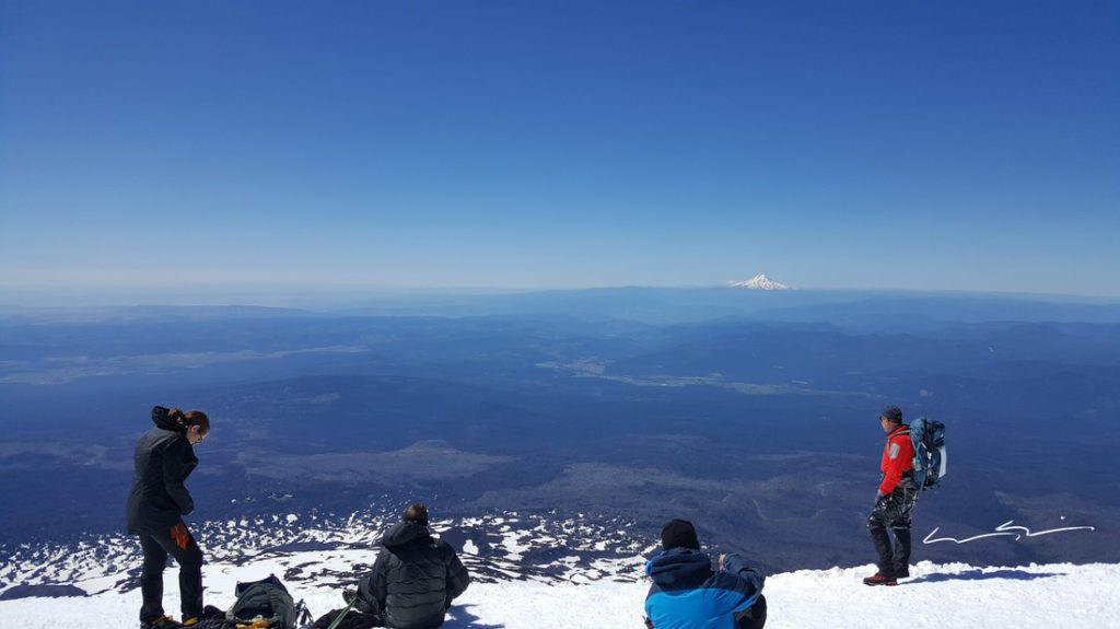 view from the top of pikers peak