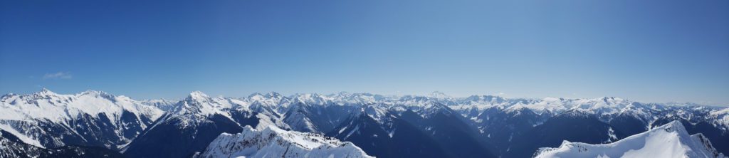 pano east from hidden lake peak