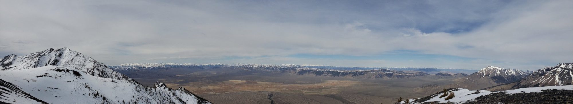 panorama from 11000 feet at chicken out ridge