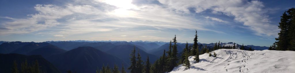 panorama from first ridge line on kyes peak