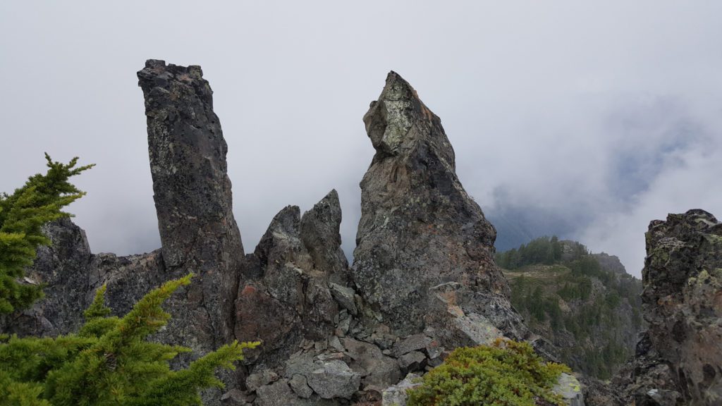 rock formation along the final ridge of forgotten