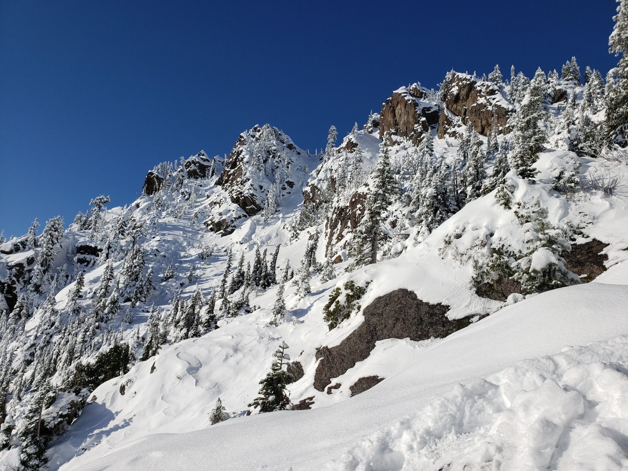 rocky outcrop near the summit of mount ellinor