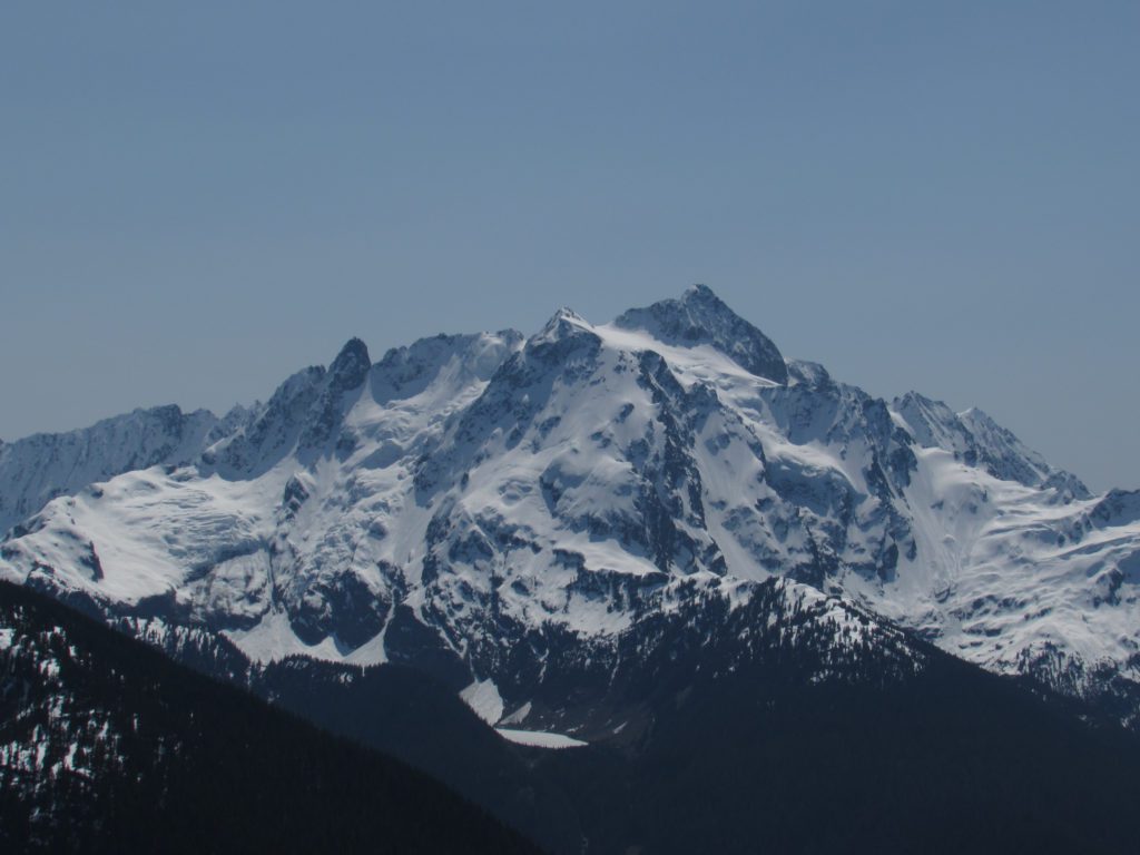 mount shuksan from the skyline divide