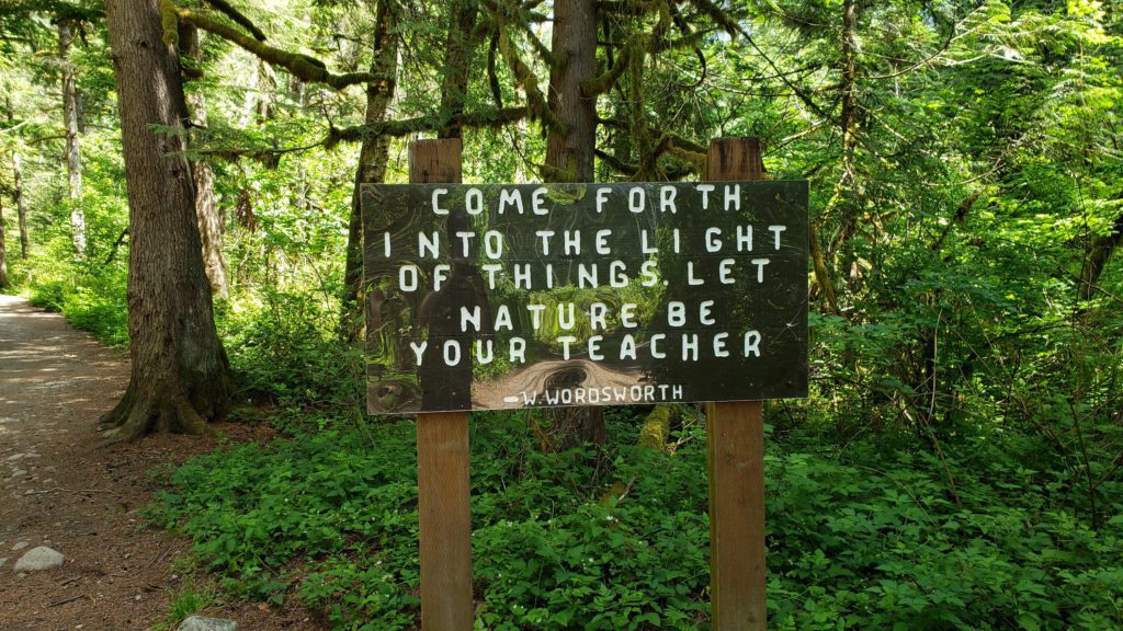 sign at the begining of the trail
