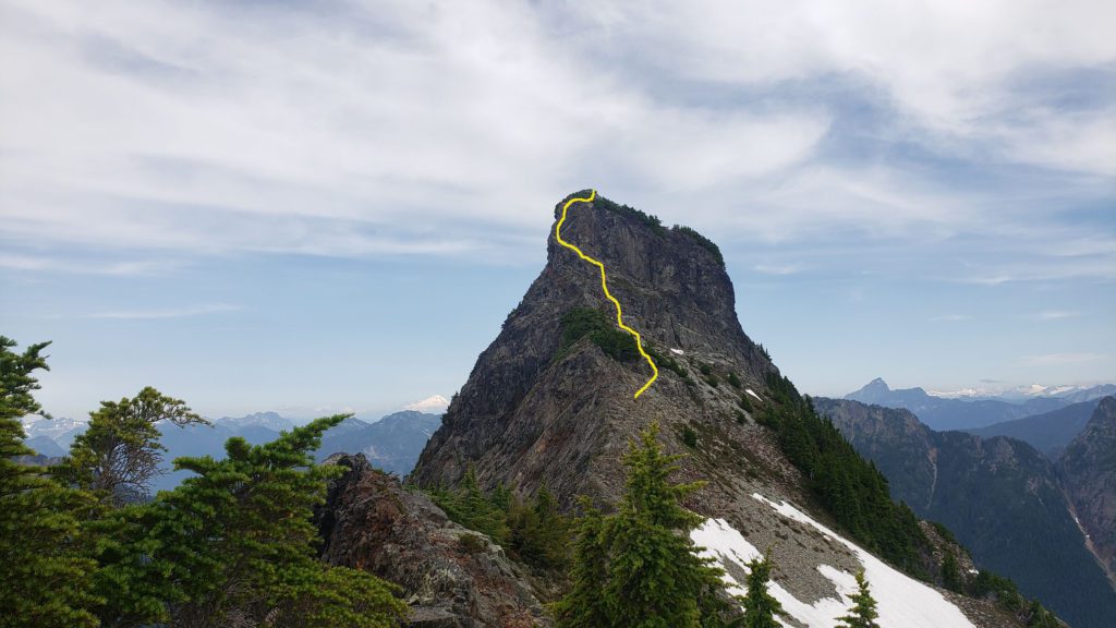 silvertip peak summit scramble route