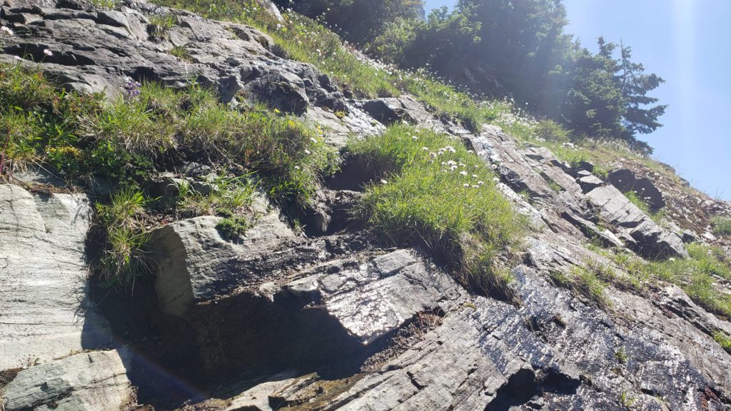 slab scramble in the gully