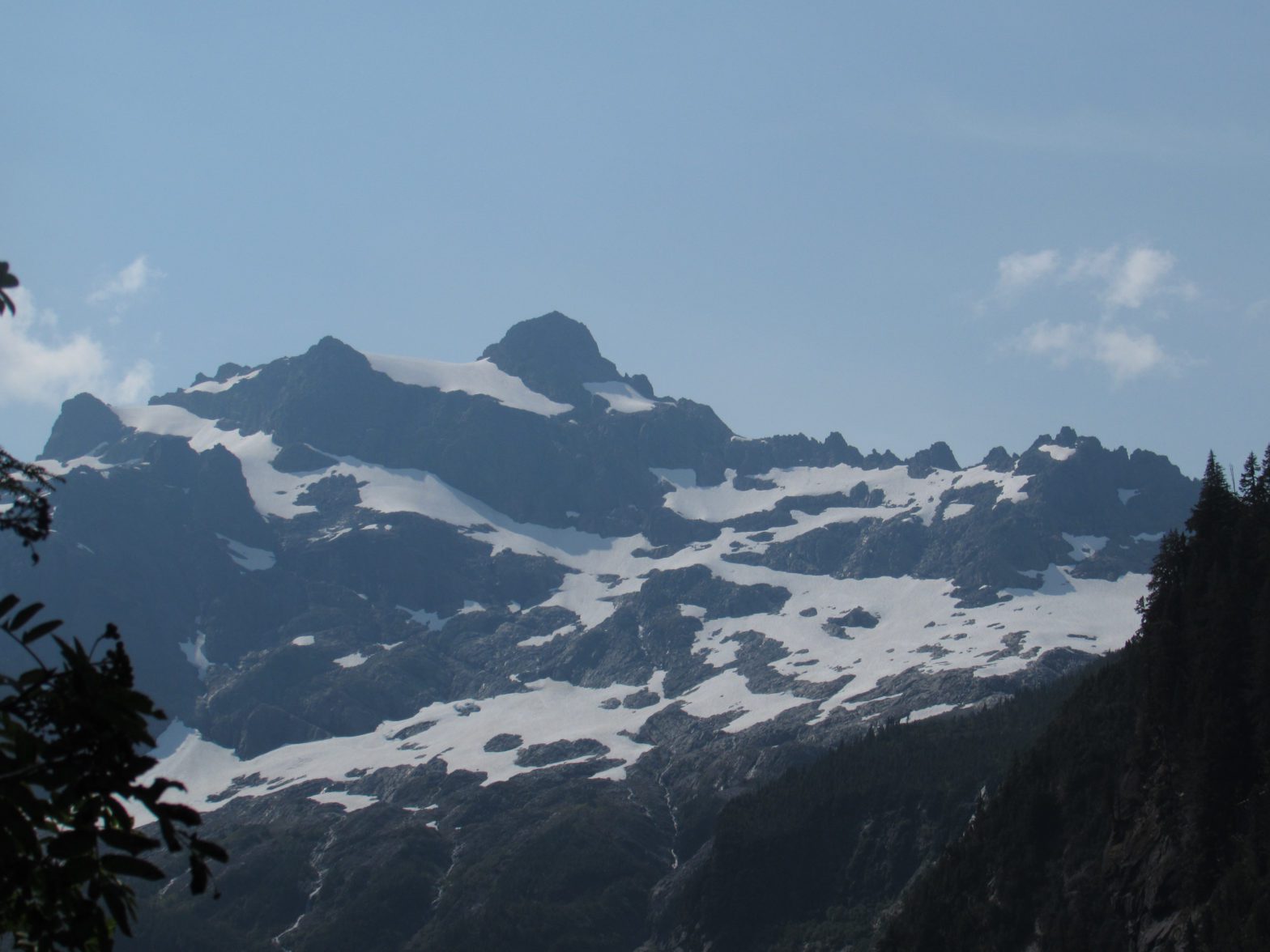 sloan peak seen from goat lake