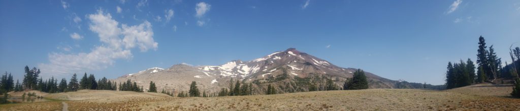 panorama from below south sister