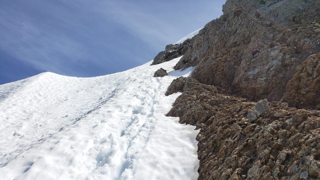 steepest snow section