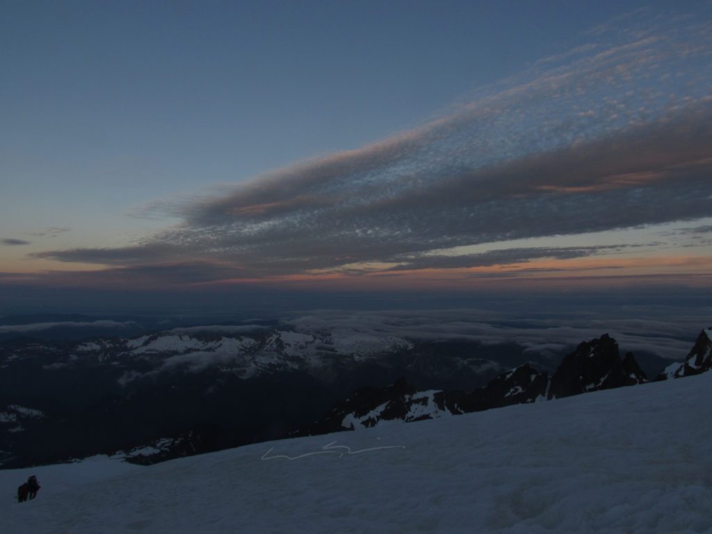 sunrise from the easton glacier