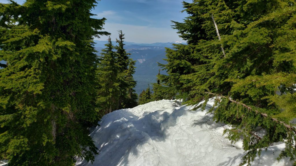 the winter trail above near the lookout