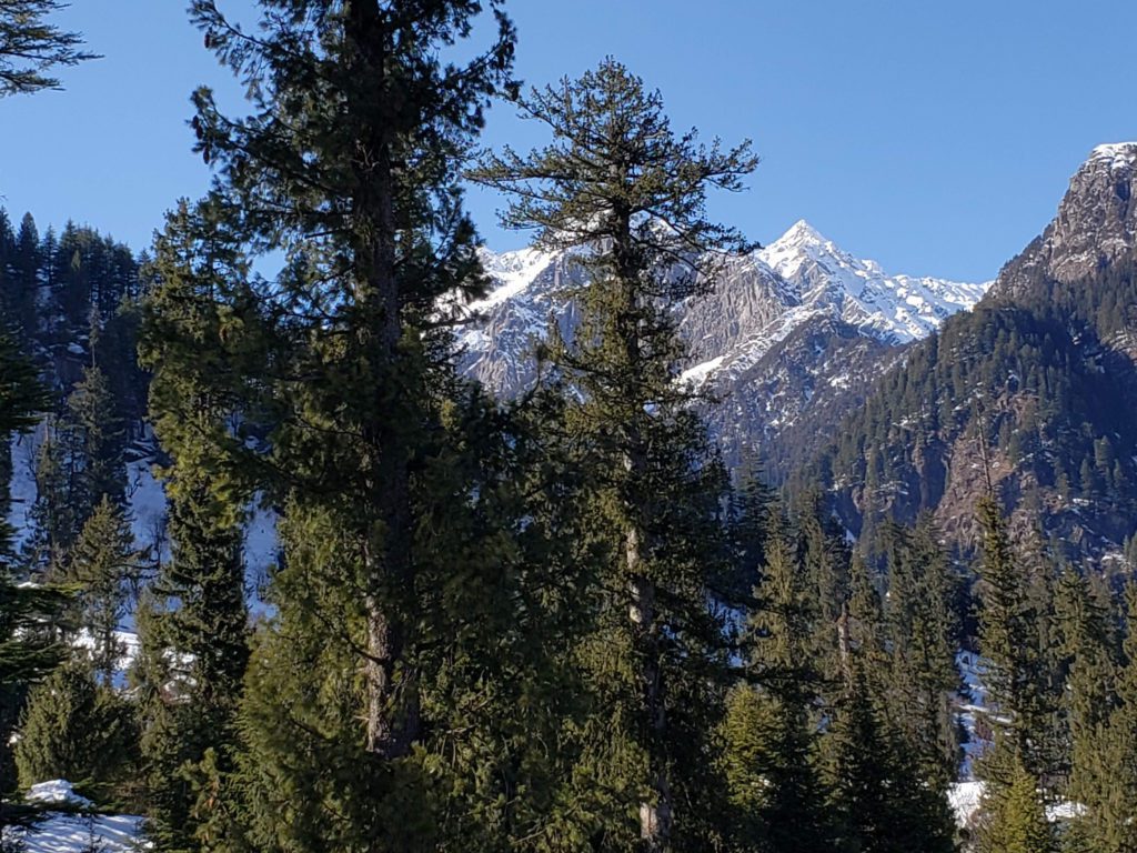 some of the smaller peaks in manali
