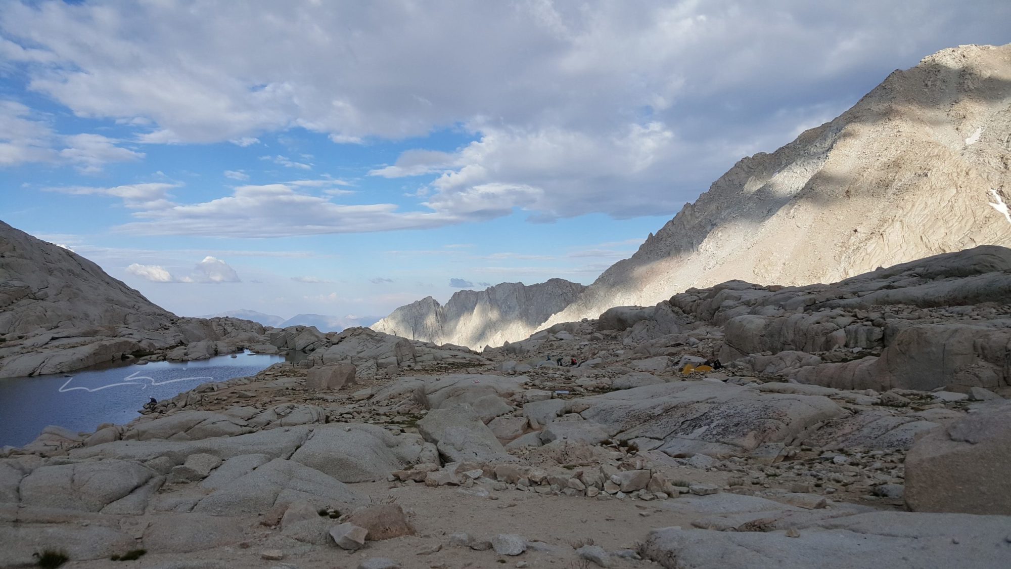 view from our camp on mount whitney trail
