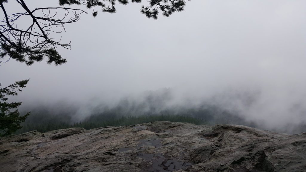 foggy view from the top