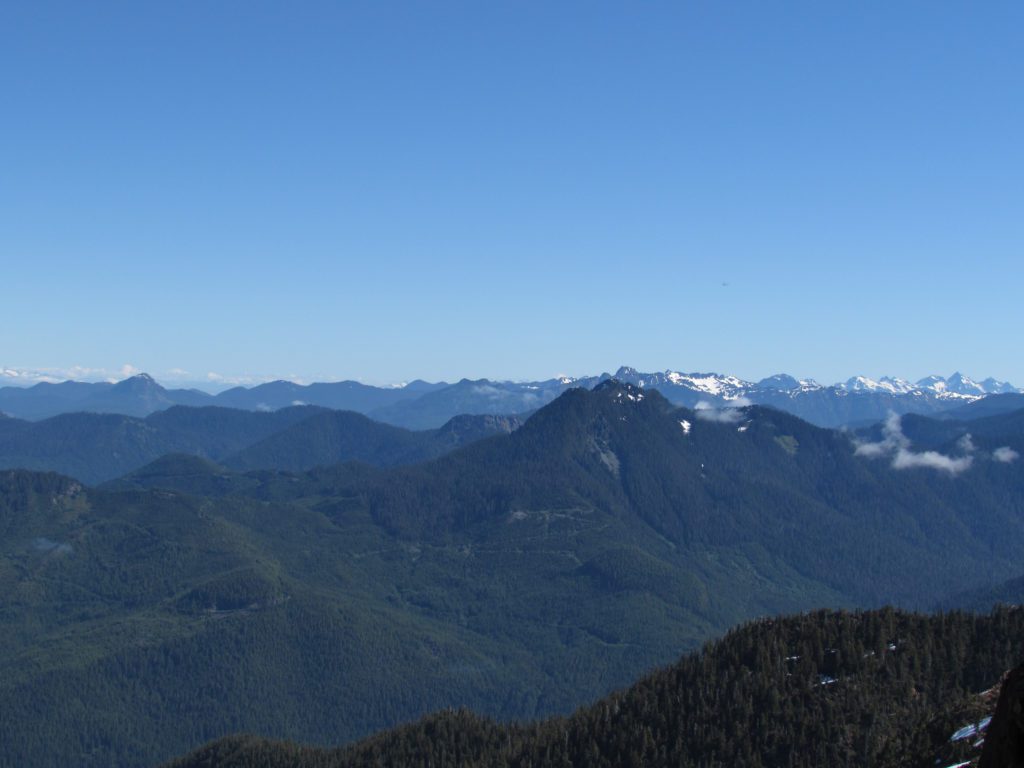 north cascades viewed from north twin sister ridge