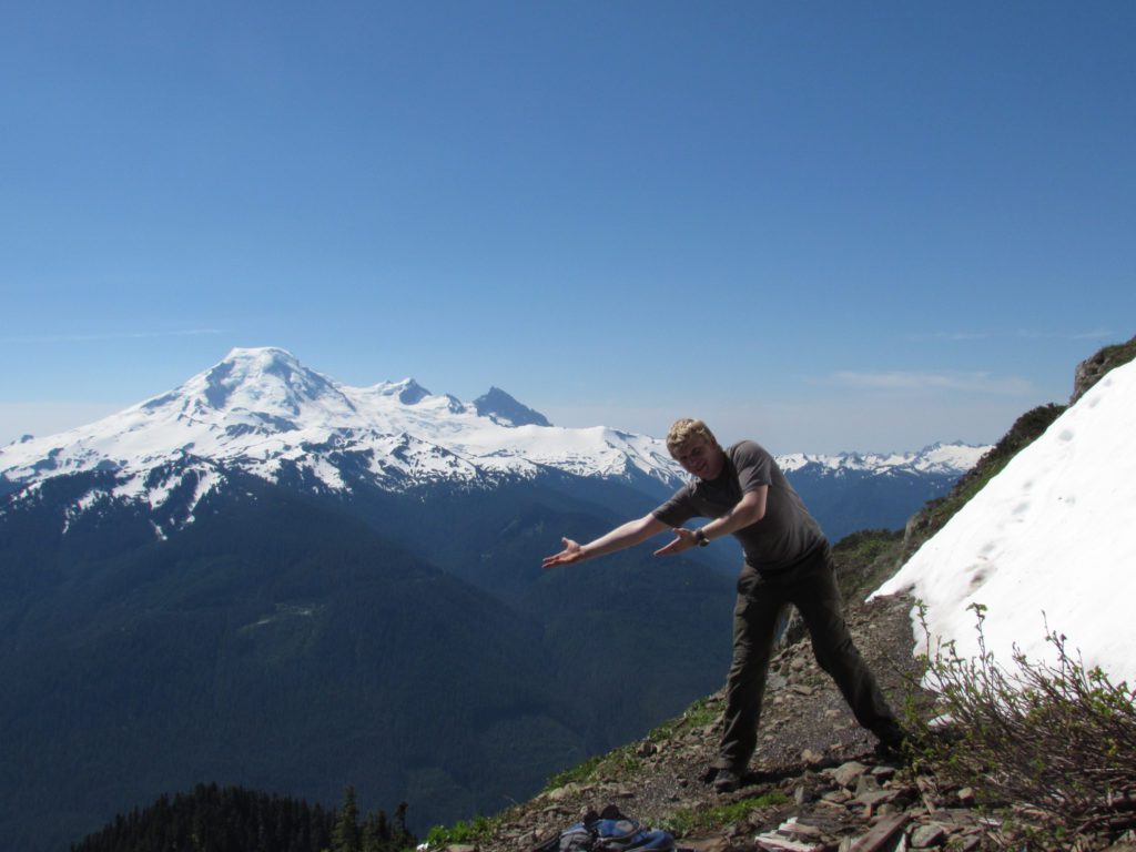 waterboy and mount baker from chucrch mountain trail