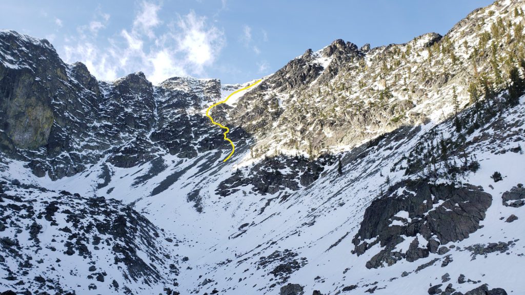west craggy descent route