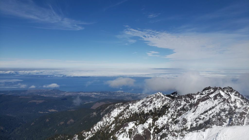 summit views north from mount angeles