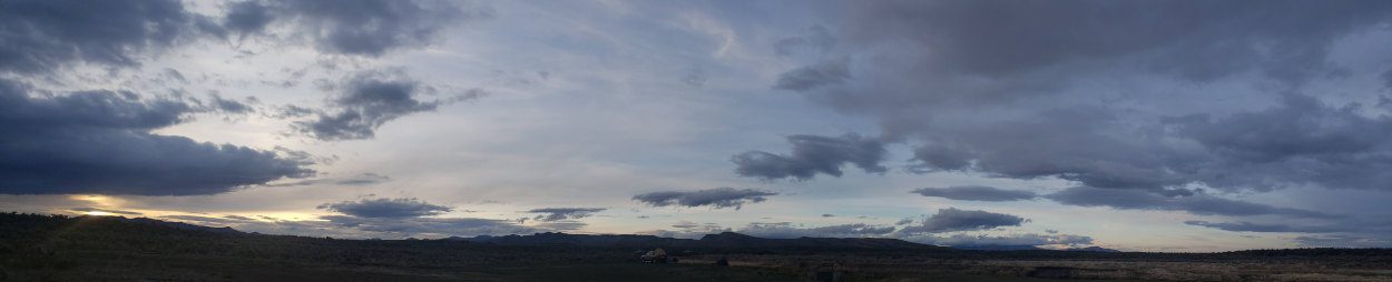 panorama from the blm campsite i was using
