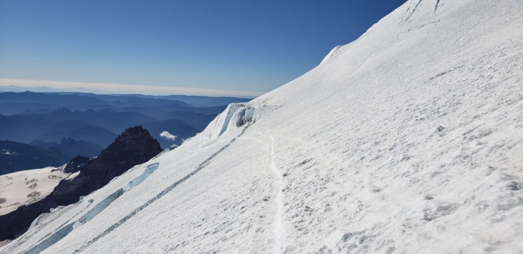 emmons glacier route boot track