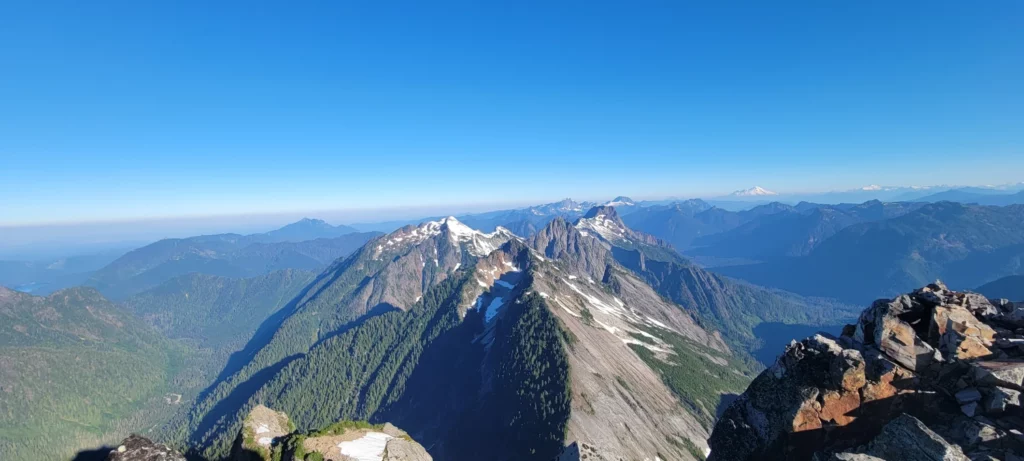vesper peak and morning star from the summit