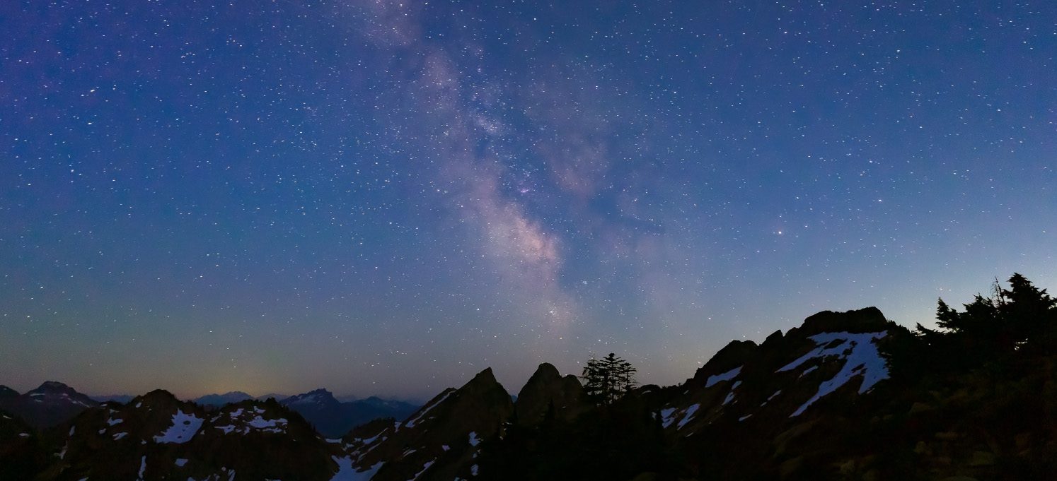 milky way from near our campsite in gothic basin