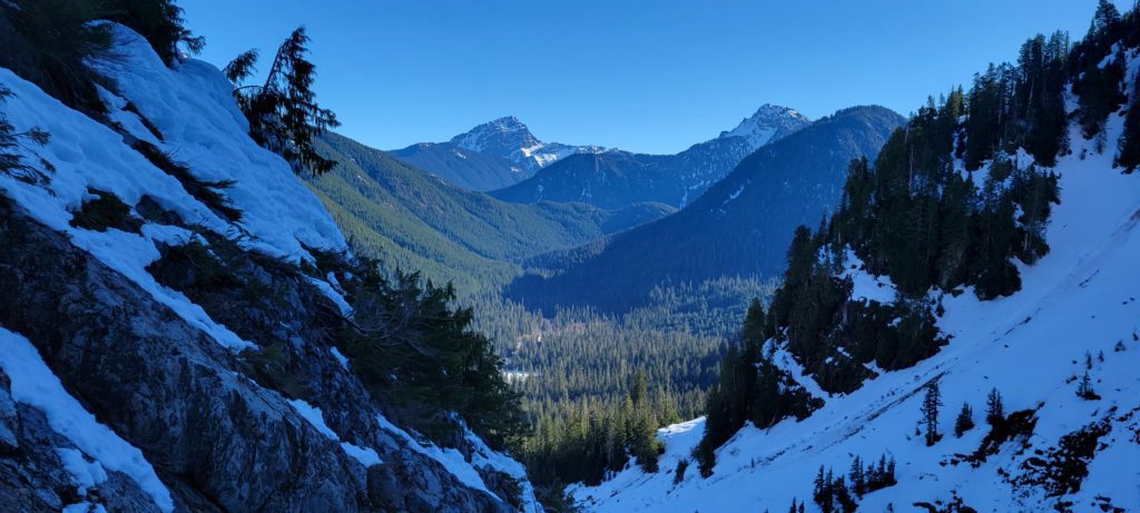 Views from the firt gully on the dry creek route