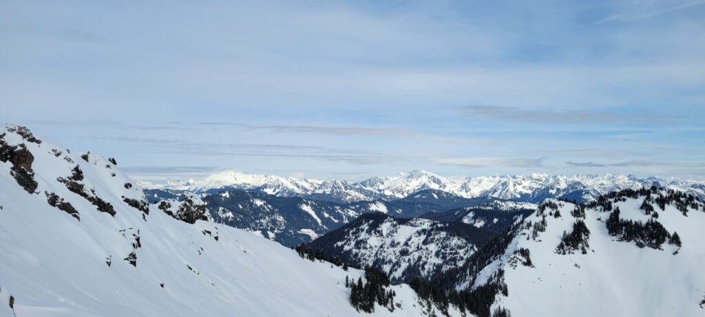 first view from ridge on sauk mountain