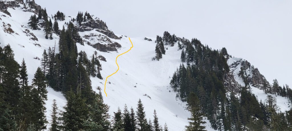 waterboy's winter route up sauk mountain