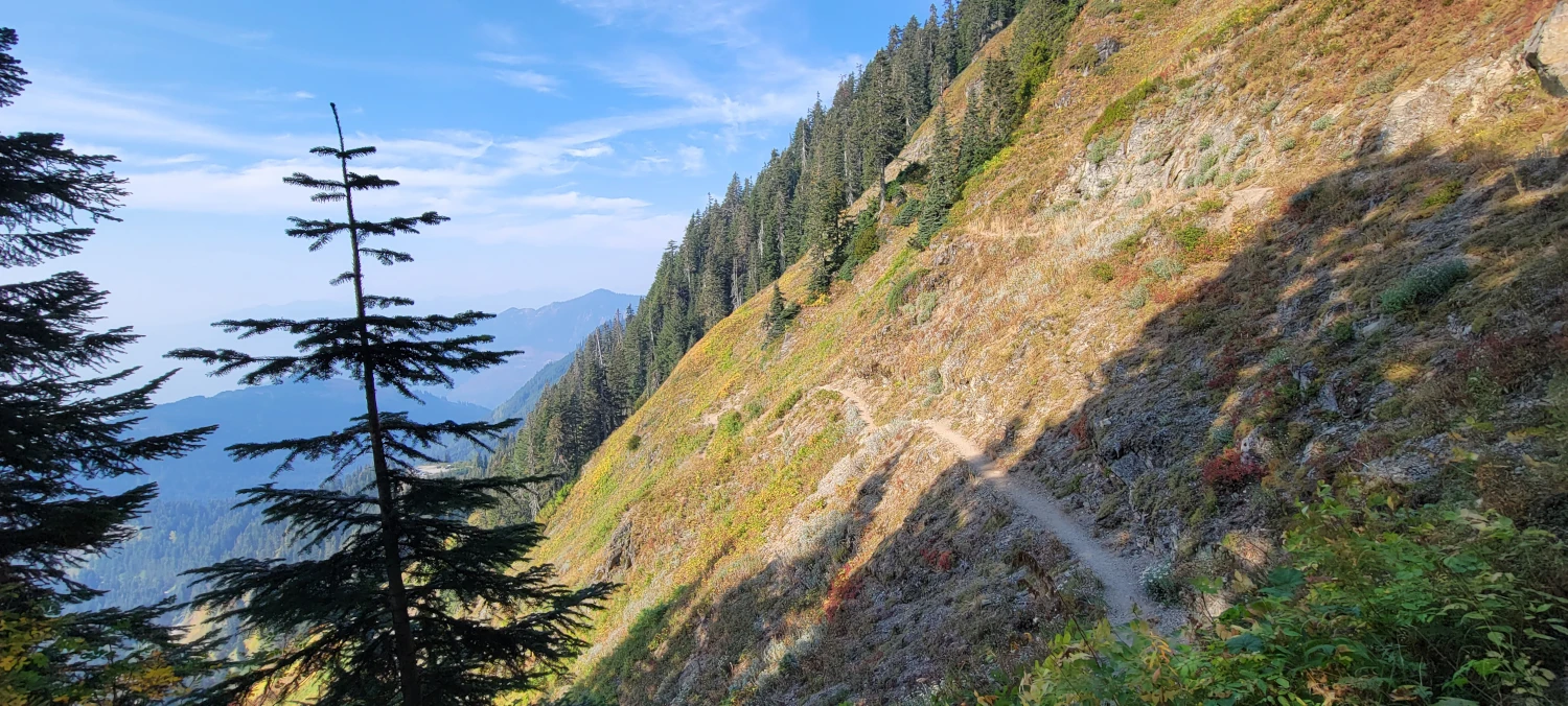 lower portion of sauk mountain trail