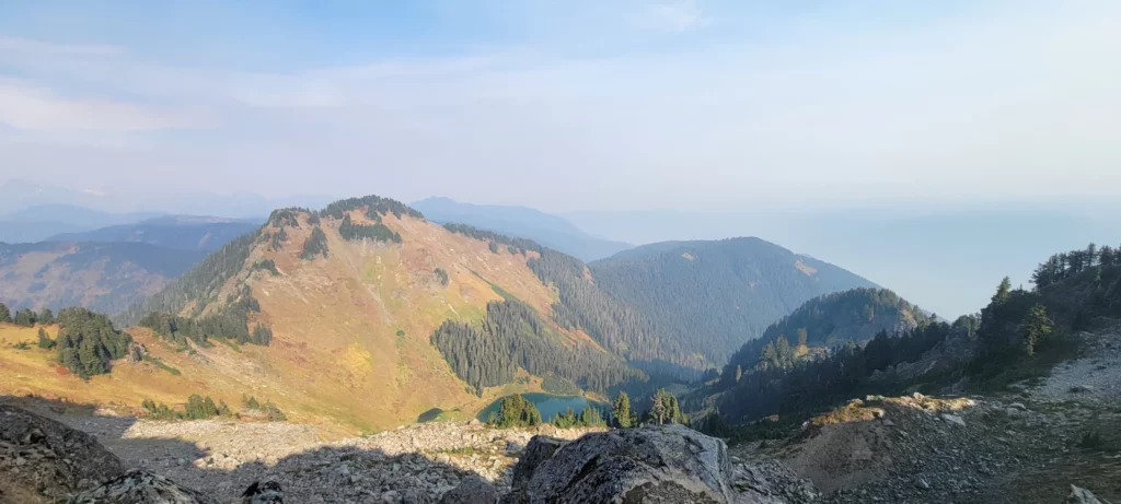 sauk lake from the trail