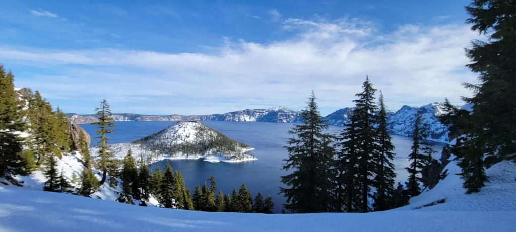 crater lake from our final viewpoint