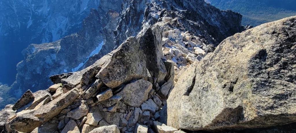 summit ridge on mount stuart